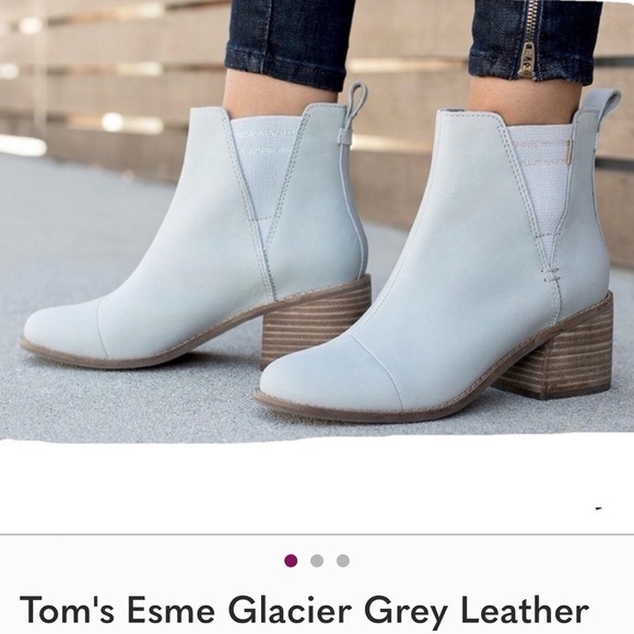 Toms Esme Chelsea Booties Glacier Grey - Picture 1 of 10